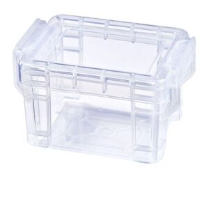Pen + Gear Clear Plastic Pixie Storage Box Desktop Organizer NWT